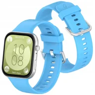 Akcesoria do smartwatchy - Pasek Bizon Strap Watch Silicone Pro do Huawei Watch Fit 3, błękitny - miniaturka - grafika 1