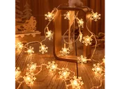 Oświetlenie świąteczne - Lampki choinkowe BELINE LED Snowflake/Star 3m/20 lampek ciepły biały - miniaturka - grafika 1