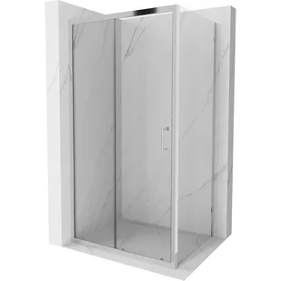 Mexen Apia kabina prysznicowa rozsuwana 130x80 cm, transparent, chrom - Kabiny prysznicowe - miniaturka - grafika 1
