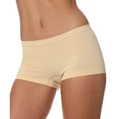 Majtki damskie - Bokserki damskie BRUBECK - z kolekcji Comfort Cotton Rozmiar S Kolor beżowy - Brubeck - miniaturka - grafika 1