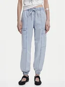 Spodnie damskie - Desigual Jeansy Georgia 25SWDD42 Niebieski Loose Fit - miniaturka - grafika 1