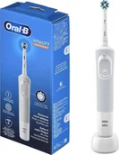 Szczoteczki elektryczne - Szczoteczka Braun Vitality Easy Clean Biała - miniaturka - grafika 1