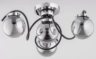 Alfa Kretka lampa sufitowa 4xE14 czarna/chrom 28414 28414 - Lampy sufitowe - miniaturka - grafika 1