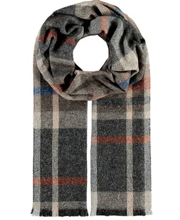 Szalik Męski szal Wełniany jedwab pomarańczowy - Apaszki i szaliki męskie - miniaturka - grafika 1