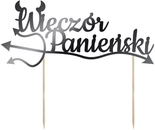 Topper na tort Wieczór Panieński - 20 cm - Wesele i ślub - miniaturka - grafika 1