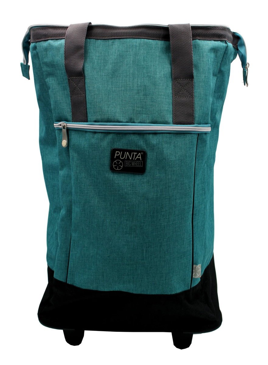 Wózek Na Zakupy Turkusowy Duże Kółka / Punta