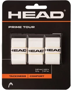Owijki Tenisowe Wierzchnie Head Prime Tour X3 Białe - Tenis ziemny - miniaturka - grafika 1
