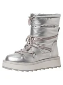 Kozaki damskie - Tamaris Damskie 1-1-26836-41 modne kozaki, srebrne, 36 EU, srebro, 36 EU - miniaturka - grafika 1