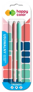 Długopis wymazywalny TRENDY, 0.5mm - niebieski -  2 sztuki na blistrze - Zabawki kreatywne - miniaturka - grafika 1