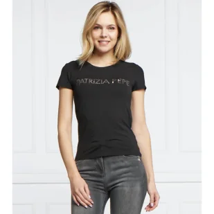 Patrizia Pepe T-shirt MAGLIA | Regular Fit - Koszulki i topy damskie - miniaturka - grafika 1