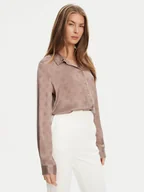 Koszule damskie - Guess Koszula W5YH1A WHCR2 Beżowy Regular Fit - miniaturka - grafika 1