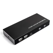 Przełączniki KVM - Switch KVM USB + DP 2/1 Spacetronik SPD-KVM02 - miniaturka - grafika 1