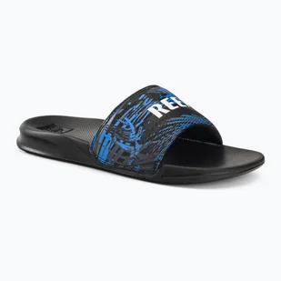 Klapki męskie REEF One Slide black faded palm - Klapki i japonki męskie - miniaturka - grafika 1