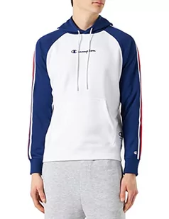 Champion Męska bluza z kapturem Legacy Division 1 Heavy Powerblend Terry (biało-niebieska uczelnia), XXL - Bluzy męskie - miniaturka - grafika 1