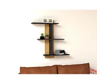Półki do salonu - Półka ścienna BAHRO 90x111 cm antracyt/brąz - miniaturka - grafika 1