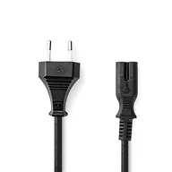 Kable komputerowe i do monitorów - Nedis CEGL11040BK30 kabel zasilające Czarny 3 m C7 panel - miniaturka - grafika 1