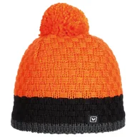 Czapki męskie - Czapka miejska z merino Viking Kigan 5409 pomarańczowo-czarny - miniaturka - grafika 1