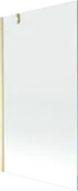 Parawany nawannowe - Mexen Next parawan nawannowy 1-skrzydłowy 100 x 150 cm, transparent, złoty szczotkowany - 895-100-000-00-00-55 - miniaturka - grafika 1