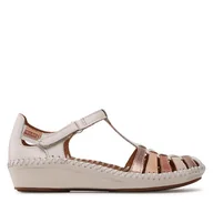 Sandały damskie - Sandały Pikolinos 55-0843C2 Écru - miniaturka - grafika 1