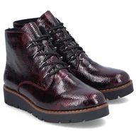 Botki damskie - Botki damskie Rieker 44902-35 RED 41 - miniaturka - grafika 1