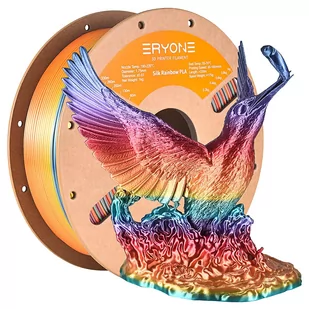 ERYONE Silk PLA 3D Printer Filament 1kg - Vibrant Rainbow - Filamenty i akcesoria do drukarek 3D - miniaturka - grafika 1