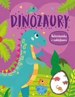 Baśnie, bajki, legendy - Dinozaury. Kolorowanka z naklejkami - miniaturka - grafika 1