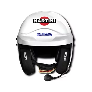 Kask otwarty z interkomem Sparco RJ-I Martini Racing Logo (FIA) - Kaski do sportów motorowych - miniaturka - grafika 2