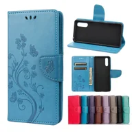 Etui i futerały do telefonów - Etui König Design kompatybilne z Sony Xperia 10 III z syntetycznej skóry - Niebieskie etui na telefon komórkowy - miniaturka - grafika 1