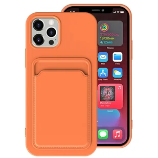 Etui König Design kompatybilne z Apple iPhone 13 Pro Max plastikowe, miękkie etui na telefon - Etui na telefon komórkowy pomarańczowe - Etui i futerały do telefonów - miniaturka - grafika 1