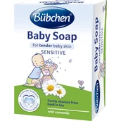 Kosmetyki kąpielowe dla dzieci - Bübchen Baby Sensitive delikatne mydło 125 g - miniaturka - grafika 1