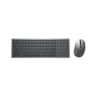 Zestawy myszka + klawiatura - DELL KM7120W klawiatura Dołączona myszka Biuro RF Wireless + Bluetooth QWERTY Skandynawia Szary, Tytan - miniaturka - grafika 1