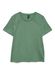 Vero Moda Koszulka w kolorze zielonym - Koszulki i topy damskie - miniaturka - grafika 1
