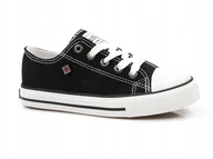 Buty dla dziewczynek - Big Star trampki dziecięce FF374206 czarny rozmiar 33 - miniaturka - grafika 1