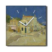 Zegary - Zegar na płótnie ścienny 30x30 Żółte domy Van Gogh, Coloray - miniaturka - grafika 1