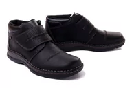 Botki męskie - RIEKER TEX 05367-00 black, trzewiki męskie - Rieker - miniaturka - grafika 1