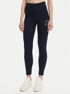Tommy Hilfiger Legginsy UW0UW05893 Granatowy Slim Fit - Legginsy - miniaturka - grafika 1