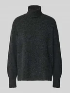 Swetry damskie - Golf o kroju regular fit z bocznymi rozcięciami model ‘DOFFY’ - miniaturka - grafika 1