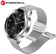 Akcesoria do smartwatchy - ForCell Pasek do Samsung Galaxy Watch magnetyczny stalowy 20 mm srebrny - miniaturka - grafika 1