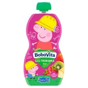 Przekąski dla dzieci - BoboVita Świnka Peppa Mus banan truskawka kiwi po 6 miesiącu 100 g - miniaturka - grafika 1