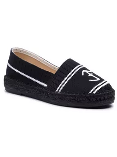 Espadryle damskie - Eva Minge Espadryle EM-14-05-000108 Czarny - grafika 1