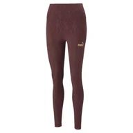 Legginsy - Legginsy damskie Puma POWER DECO GLAM fioletowe 67175942 - miniaturka - grafika 1