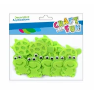 Pozostałe akcesoria dla plastyków - Craft with Fun Ozdoba dekoracyjna Filc Zaba Oczy samoprzylepna 12szt 12/288 - miniaturka - grafika 1