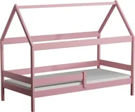 Łóżka dla dzieci i młodzieży - Elior Różowe łóżko dziecięce w kształcie domku - Petit 3X 180x80 cm - miniaturka - grafika 1