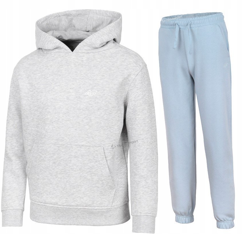 4F OCIEPLANY DZIEWCZÄCY DRES KOMPLET BLUZA SPODNIE / rozm 164