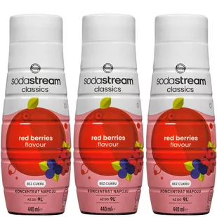 3x Syrop do SodaStream Red Berries Zero 440ml - Syropy i koncentraty owocowe - miniaturka - grafika 1