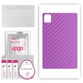 Akcesoria do tabletów i e-booków - folia naklejka skórka strukturalna na TYŁ do Apple iPad Pro 13 5 gen. 2024 - Carbon Fioletowy - apgo SKINS - miniaturka - grafika 1