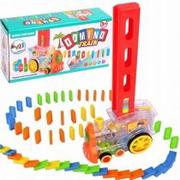Pociągi dla dzieci - Lokomotywa układająca domino 86el. Madej - miniaturka - grafika 1