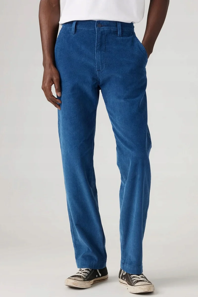 Męskie Spodnie Levi's XX Chino Niebieskie Sztruksowe Enzo Cord W29 L32