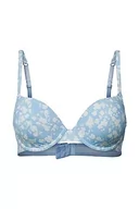 Biustonosze - ESPRIT Bodywear damski Printed Micro RCS seksowny wyściełany biustonosz, pastelowy niebieski 3, 75 B, Pastel Blue 3, 75B - miniaturka - grafika 1