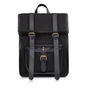 Plecaki - Plecaczek Damski Retro Vintage Miejski Bawełniany Canvas Skóra Syntetyczna Paolo Peruzzi E-33-Bl - Empik - miniaturka - grafika 1